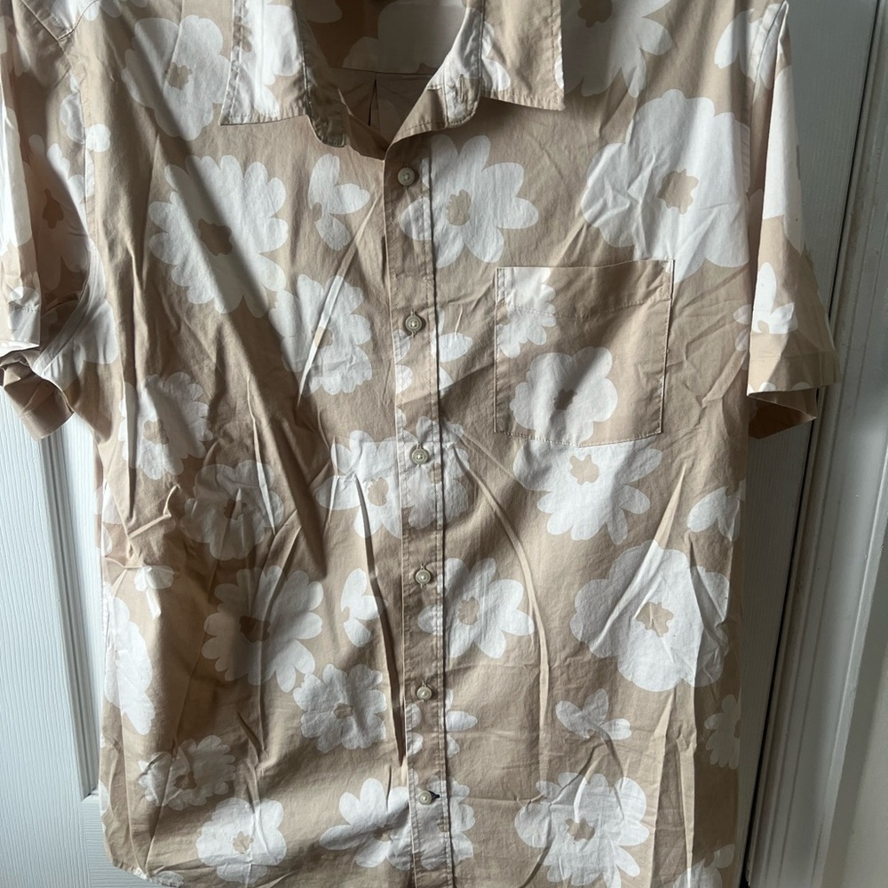 Floral Beige Shirt